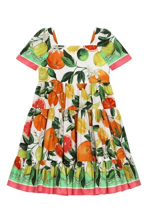 multicolor cotton dress DOLCE E GABBANA KIDS | L53DT8G7L9AHV5AN